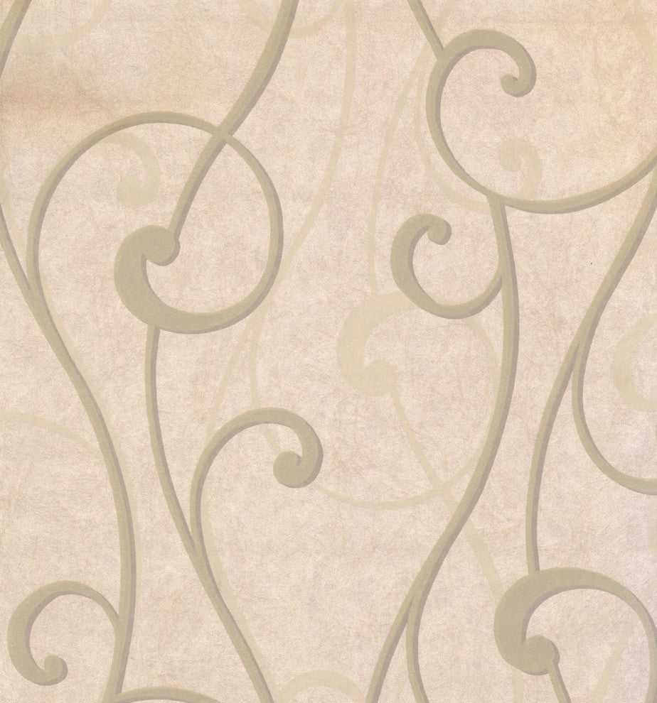 ABSTRACT - Modern Color Beige Wallpaper Roll
