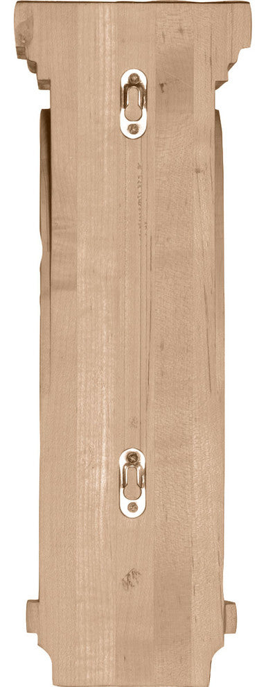 5 1/2"W x 8 1/4"D x 16"H Scroll Corbel, Red Oak