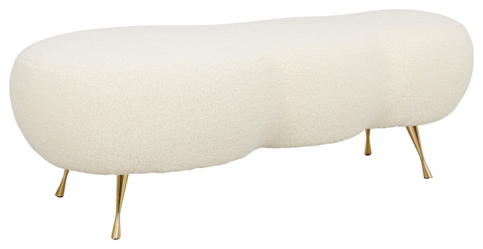Welsh Faux Shearling Bench