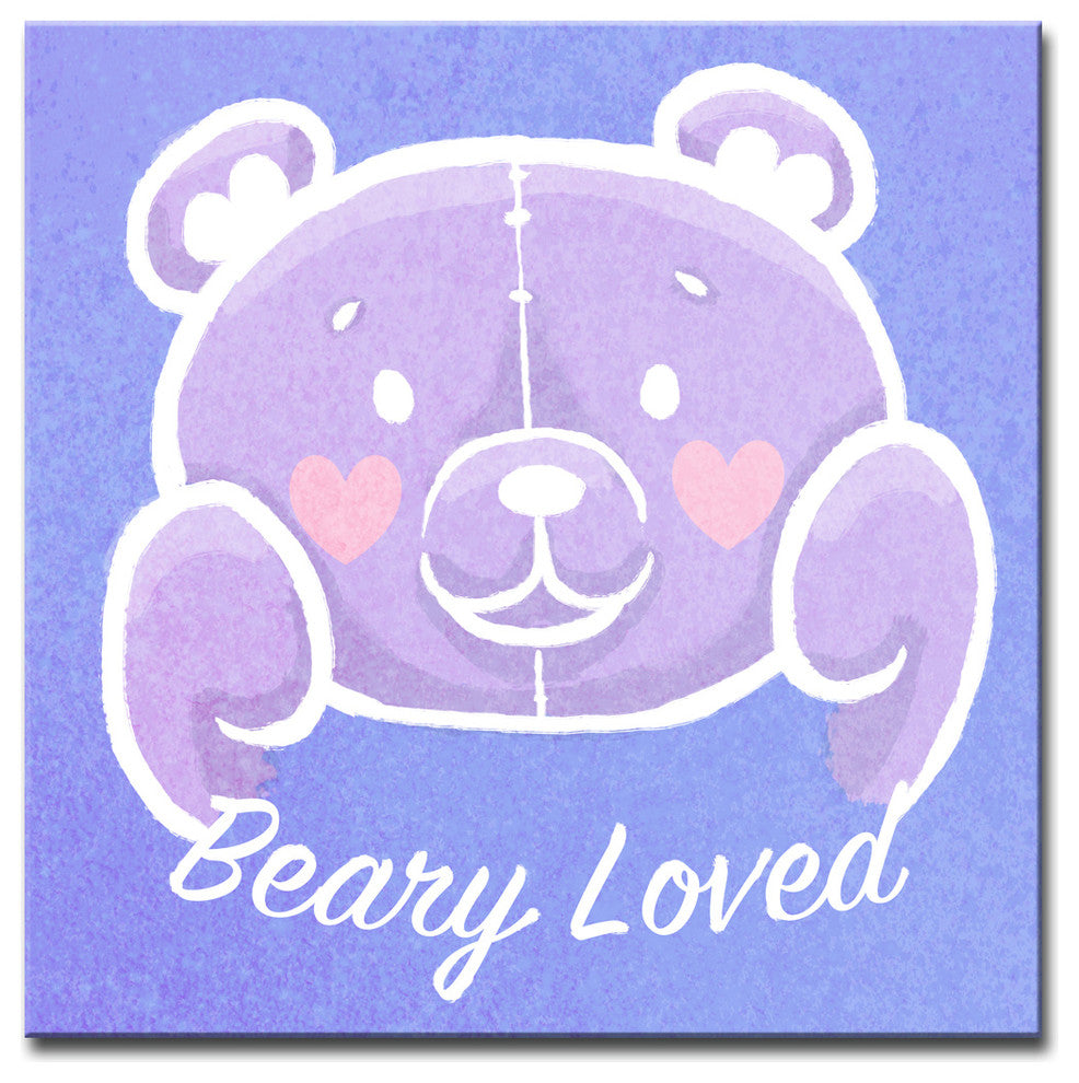 Ready2HangArt 'Beary Loved' Canvas Art, (S) 16" Hx16" W