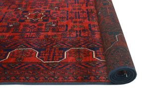 Khamyab Raya Red/Navy Runner, 2'6x19'7