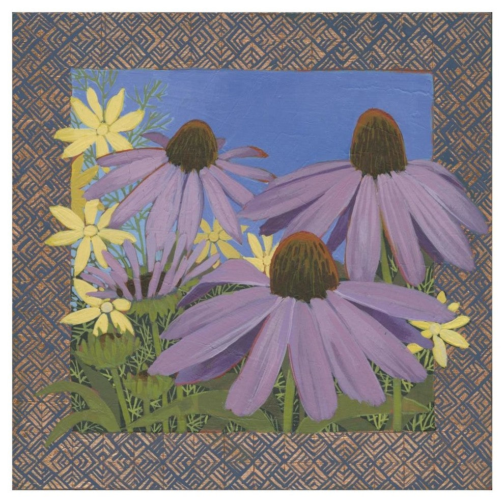 "Copper Zinnia" Digital Paper Print by Kathrine Lovell, 26"x26"