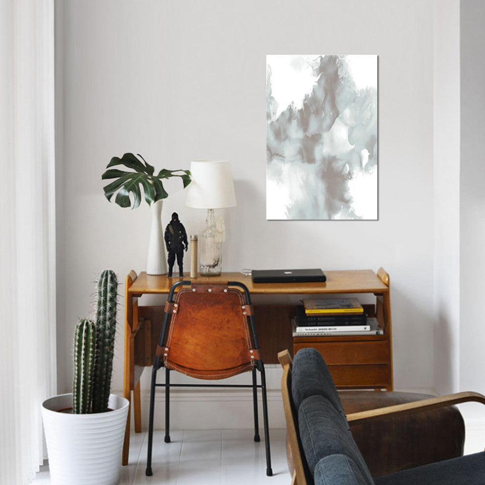 "Derive In Grey I" by Daniela Hudson, Canvas Print, 40"x26"