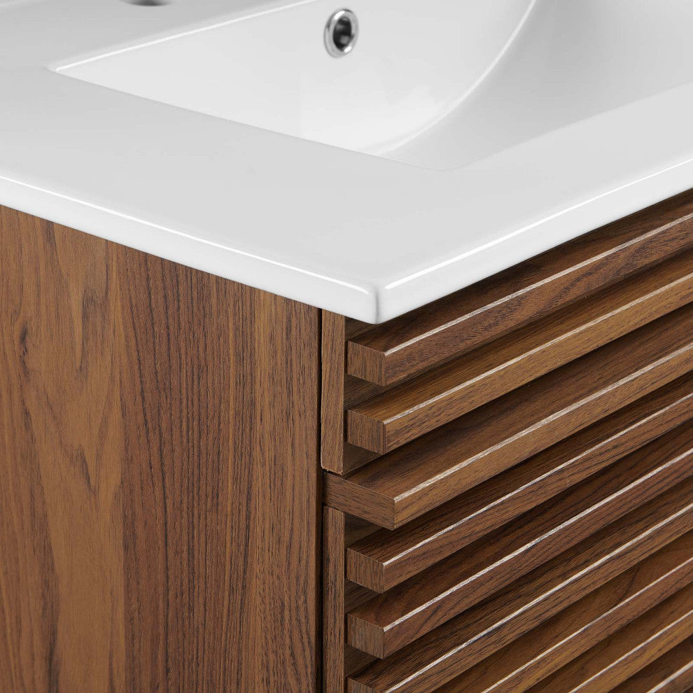 Modway Render 30" Wall-Mount Bathroom Vanity