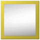 36"x36" Pop of Color Wall/Floor Mirror Art, Modern Yellow