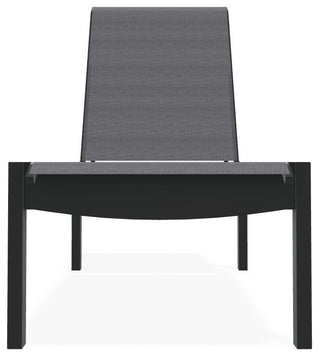 Leeward Sling Stackable Outdoor Chaise Lounge, Augustine Pewter/Graphite