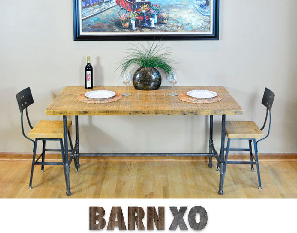 Table, Reclaimed Wood Thin Plank, Reclaimed Barn Wood, Antique Oak, 30x60x30