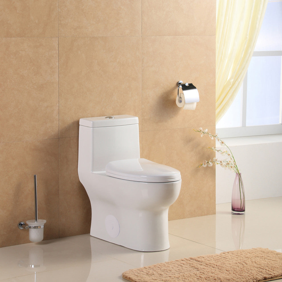Ceramic Dual Flush One Piece Toilet-Including Toilet Seat