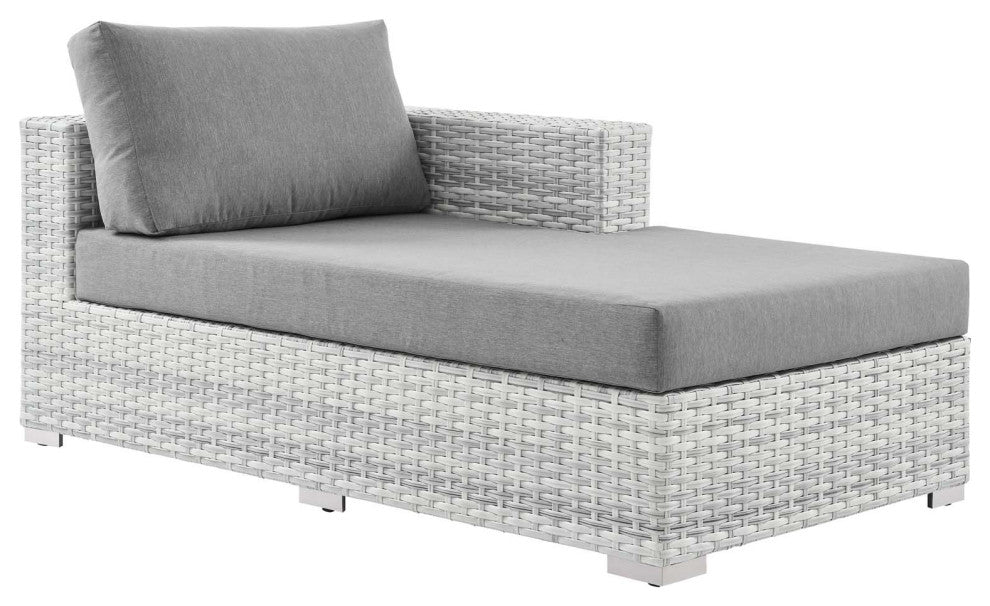 Convene Outdoor Patio Right Chaise Light Gray Gray