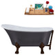 55" Streamline N355ORB-ORB Clawfoot Tub and Tray With External Drain