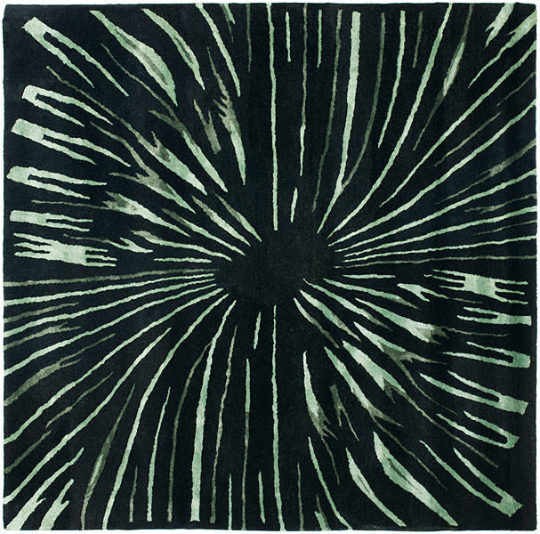 Safavieh Soho Soh845A Rug, Black/Multi, 6'0"x6'0" Square