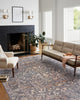 Chris Loves Julia x Loloi Rosemarie Graphite/Multi 9'-0" x 12'-0" Area Rug