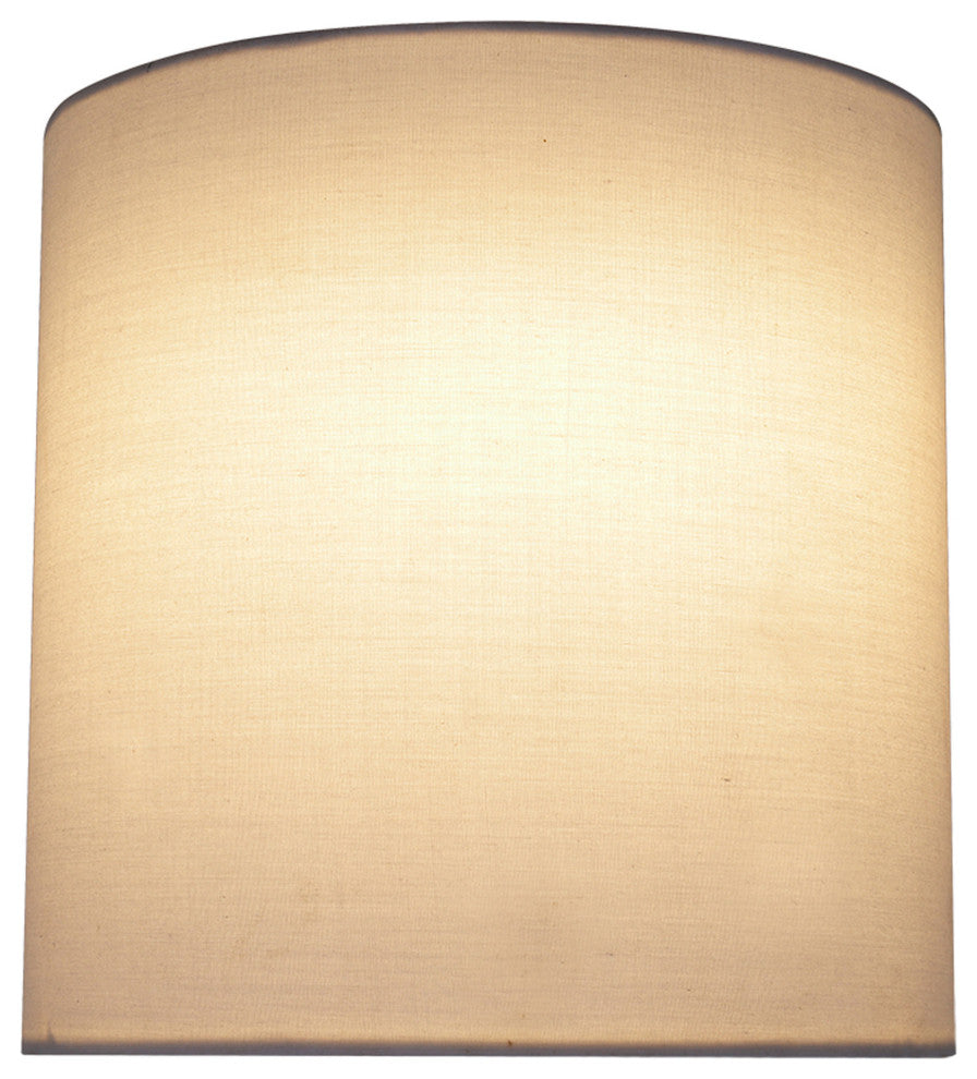 58302 Drum Shape UNO Lamp Shade, Off White 8"x8"x8"