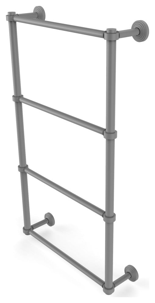 Waverly Place 4 Tier 36" Ladder Towel Bar, Matte Gray