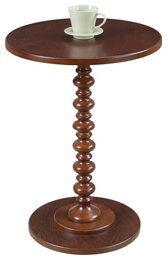 Convenience Concepts Palm Beach Spindle Table in Mahogany Wood Finish