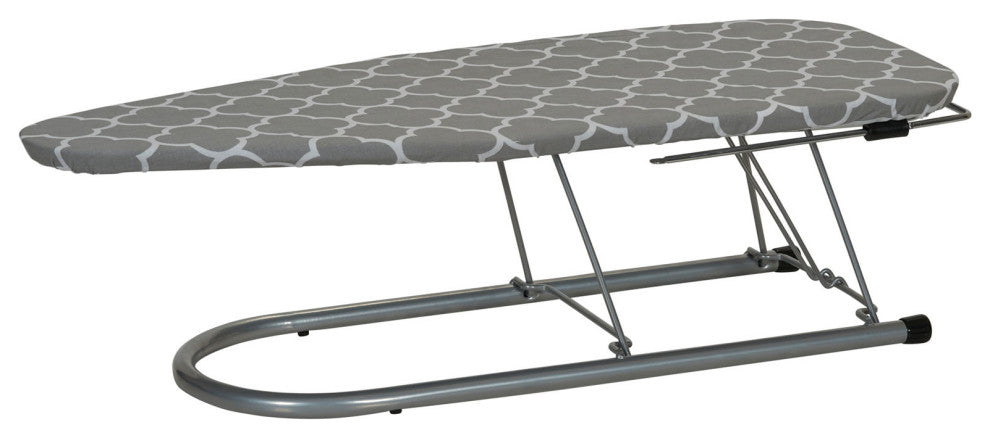 Steel Top Table Top Ironing Board With Iron Rest