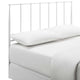 Kiana Full Metal Stainless Steel Headboard White