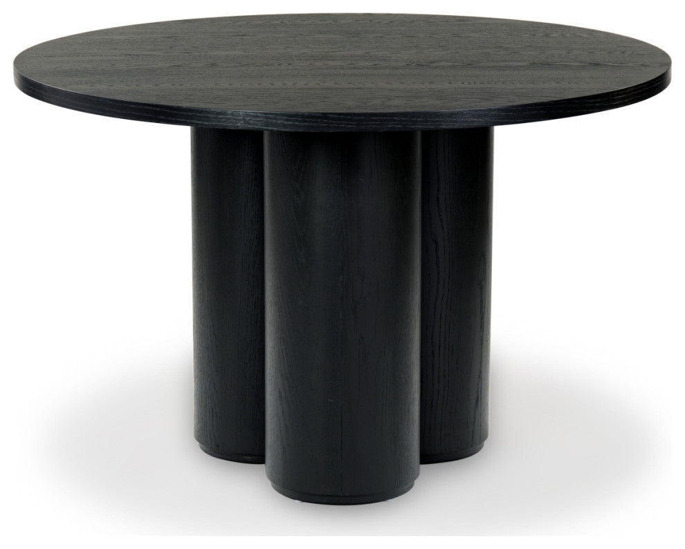 Safavieh Couture Kathalina Round Wood Dining Table, Black