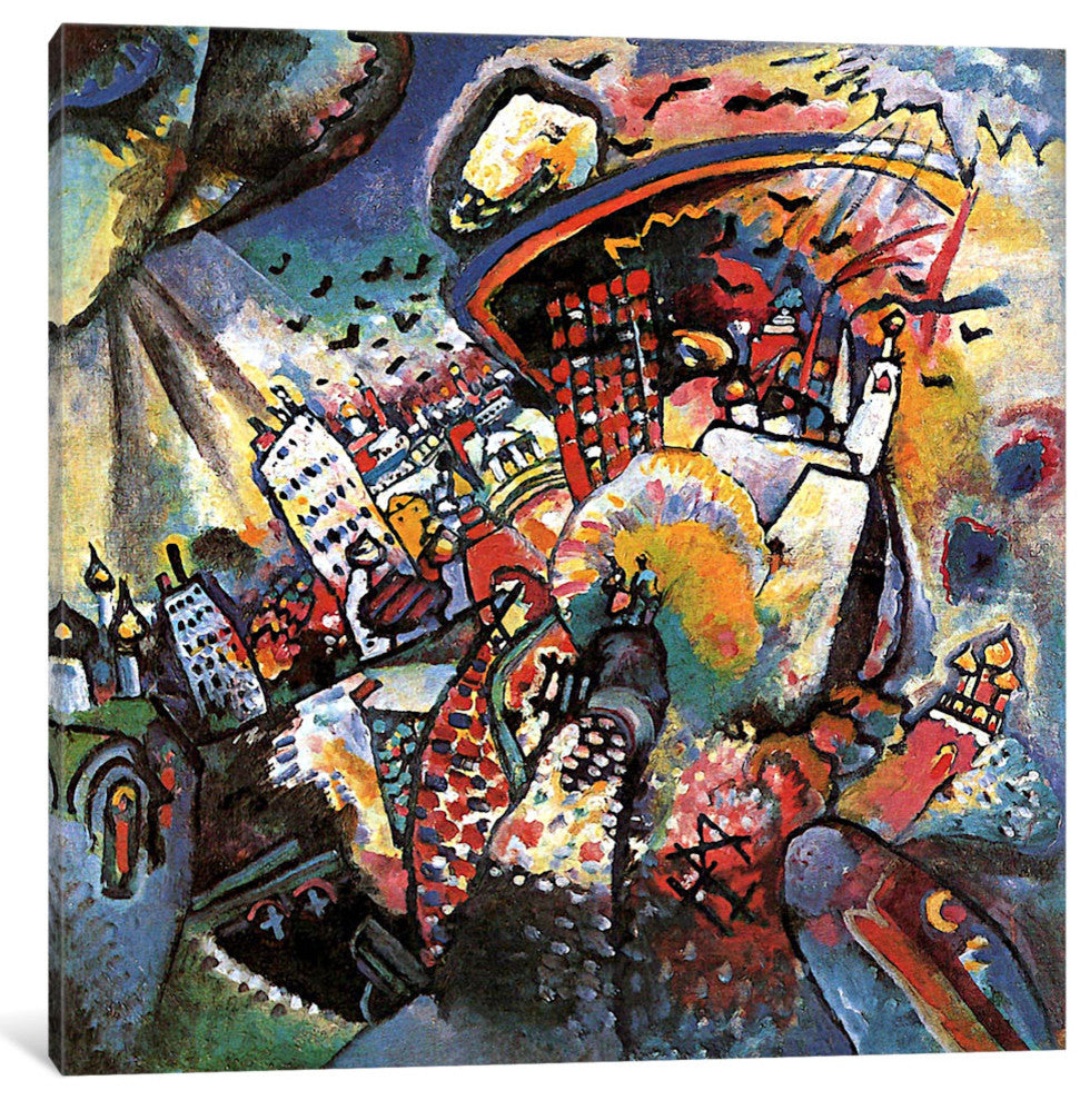 "Moscow II" by Wassily Kandinsky, Canvas Print, 18x18"