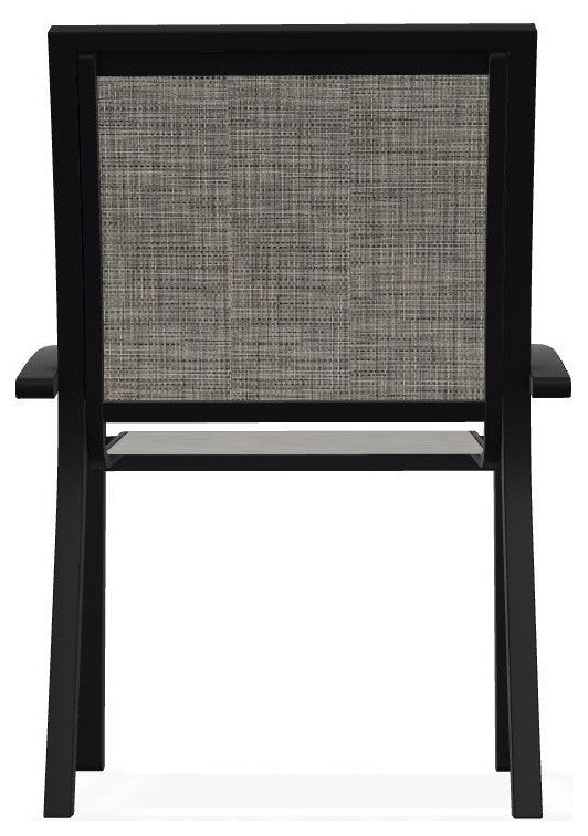 Kendall Sling Stackable Outdoor Dining Chair, Storm/Black