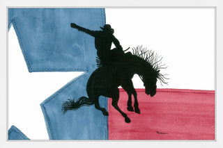 "Iconic Texas" Framed Painting Print, 18"x12"