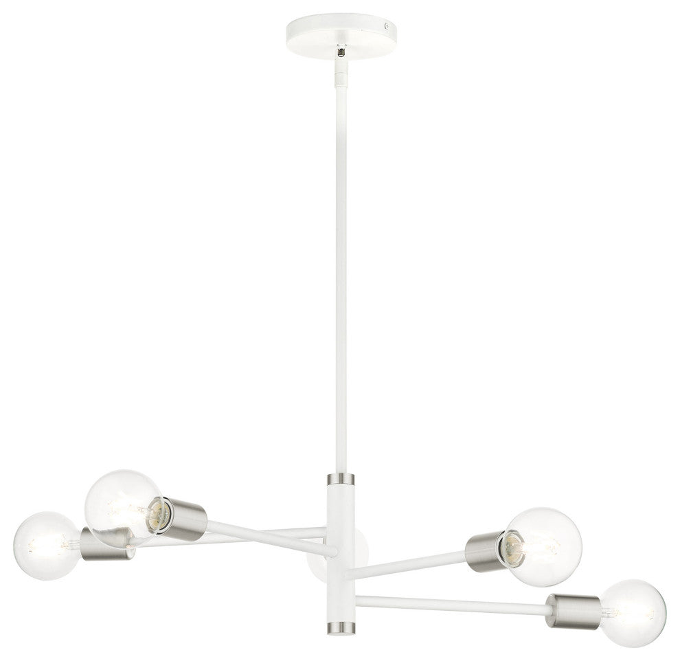 White Modern, Urban, Scandinavian, Chandelier