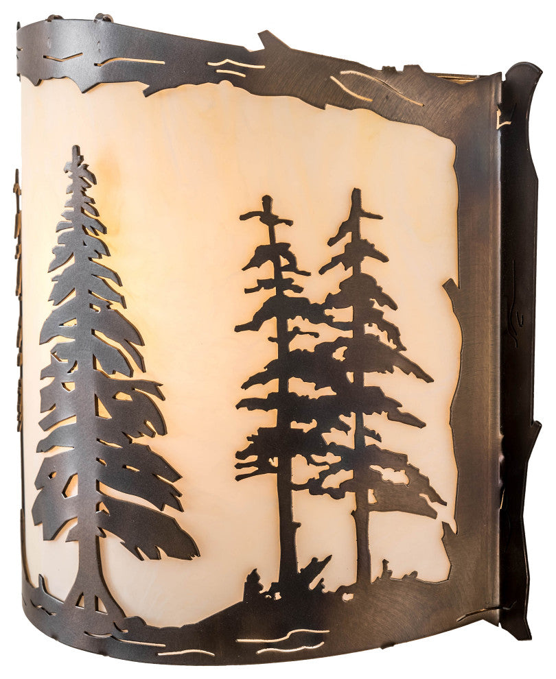 12 Wide Tall Pines Wall Sconce
