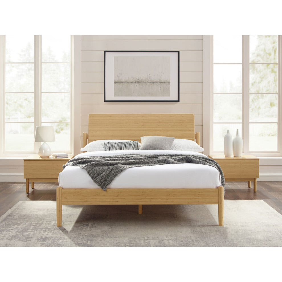 Greenington Monterey Solid Moso Bamboo Queen Platform Bed | Wheat