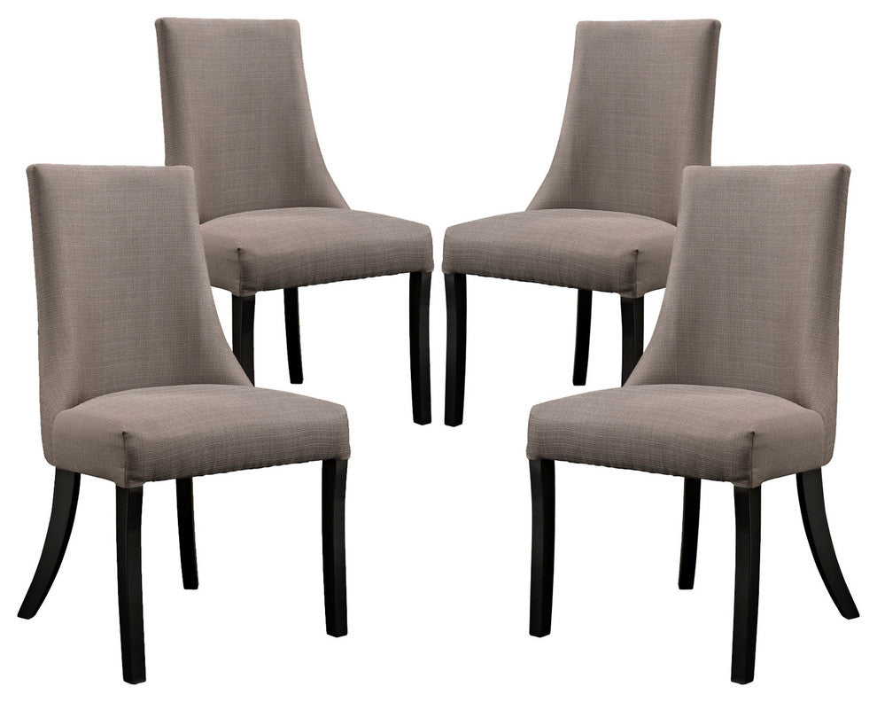 Modern Beige Reverie Dining Side Chair Set of 4
