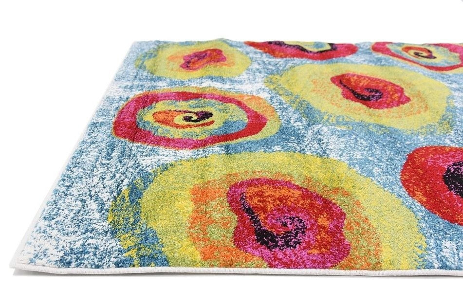 Unique Loom Blue Lyon Sydney 4' 0 x 6' 0 Area Rug