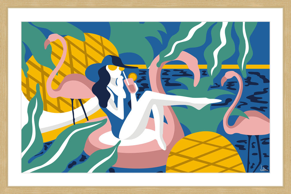 "Come the Summer Time" Framed Painting Print, 18"x12"