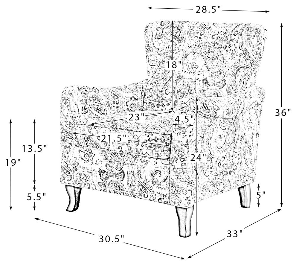 Nicola Contemporary Armchair, Linen