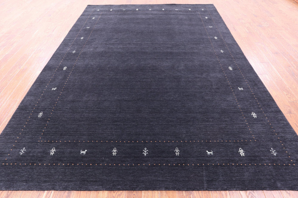 Persian Gabbeh Handmade Rug 8' 11" X 11' 10" Q11363
