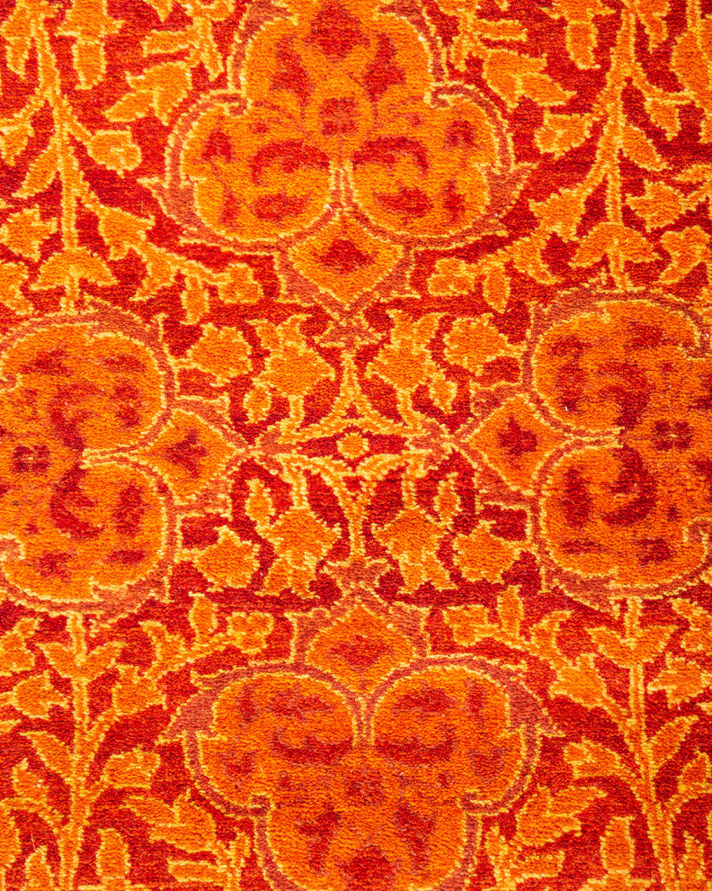 Mogul, One-of-a-Kind Hand-Knotted Area Rug Orange, 2'9"x13'4"