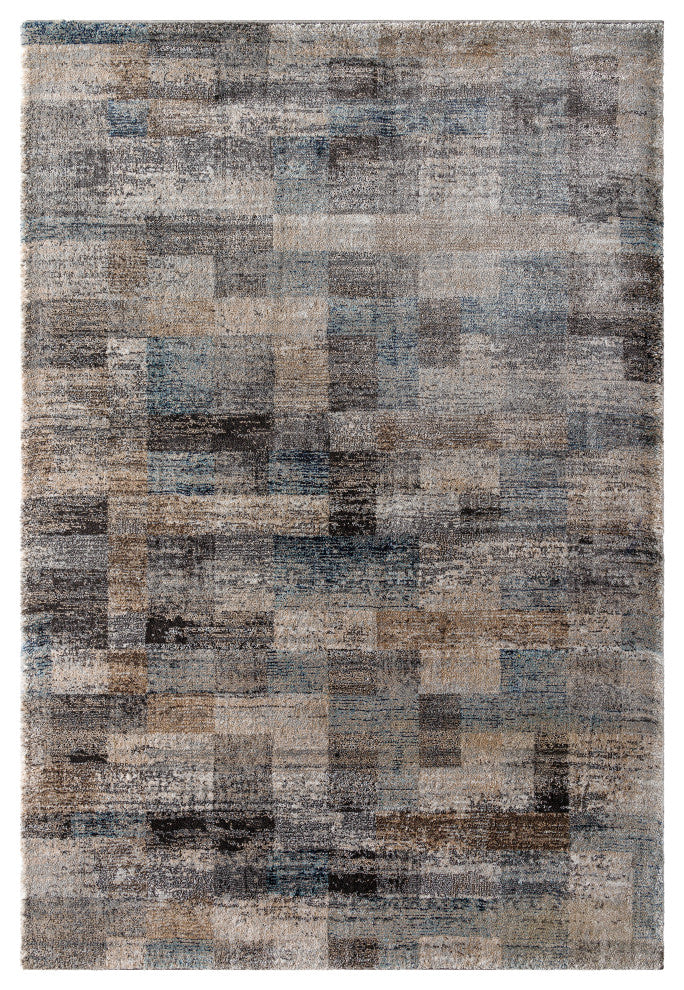 Surya Montana MTN-2310 Machine Woven Area Rug, Grey, 6'7" x 9'