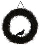 30" Halloween Black Raven Twig Wreath