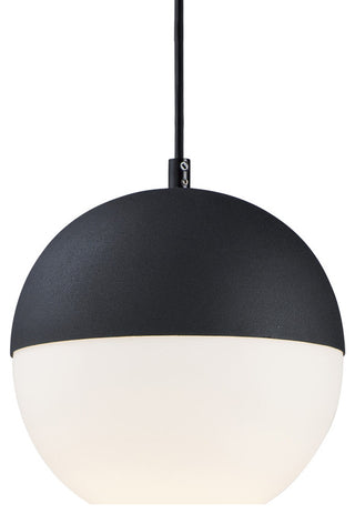 ET2 E20361-92 Half Moon 8"W LED Mini Pendant - Black