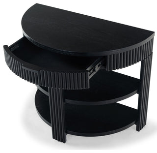 Safavieh Couture Shelbie Reeded Console Table, Black