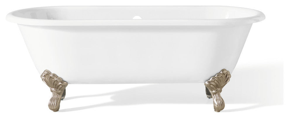 Cheviot Products Regal Cast Iron Tub With Continuous Rolled Rim and Shaughnessy