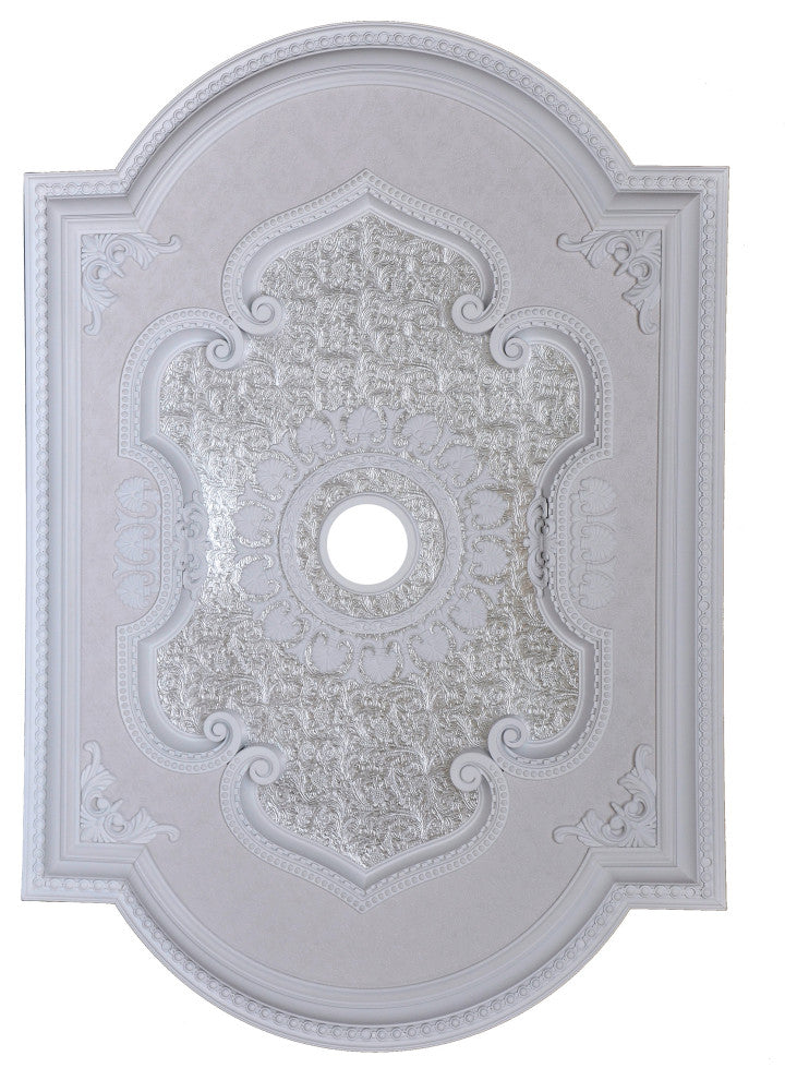 Artistry Lighting, Rectangular 51" x 36" White Ceiling Medallion, (Art0913-Q-084)