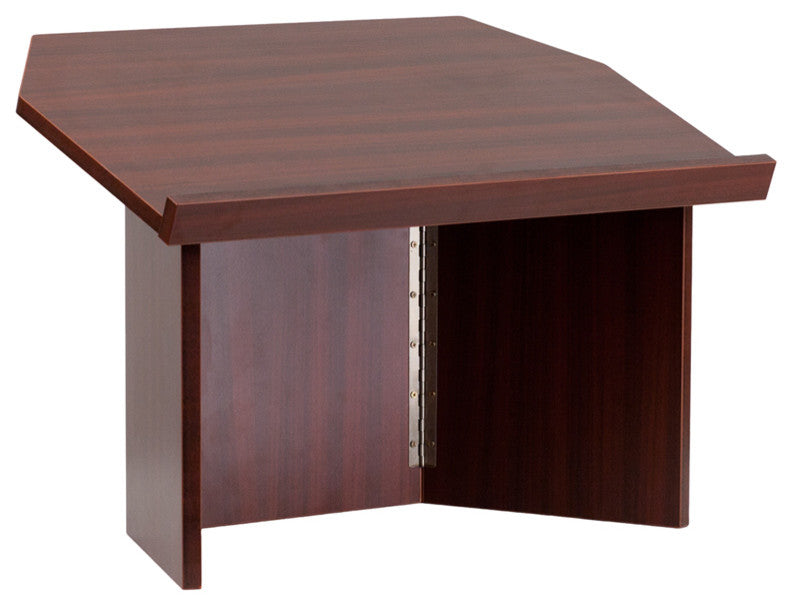 Foldable Tabletop Lectern, Mahogany