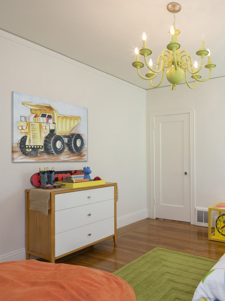 "Dump Truck" by Reesa Qualia Painting Print Wrapped Canvas, 60x40