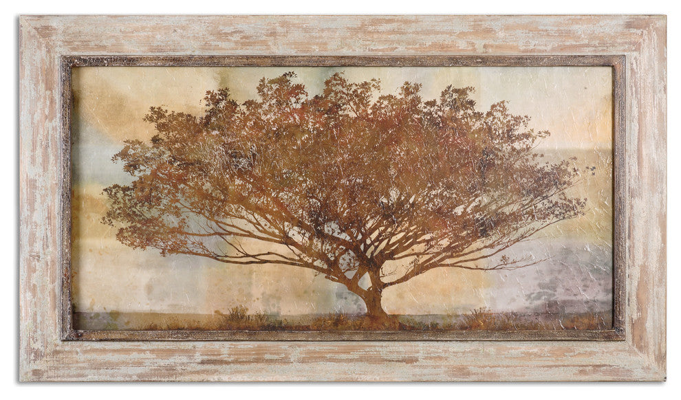 Autumn Radiance Sepia Framed Art