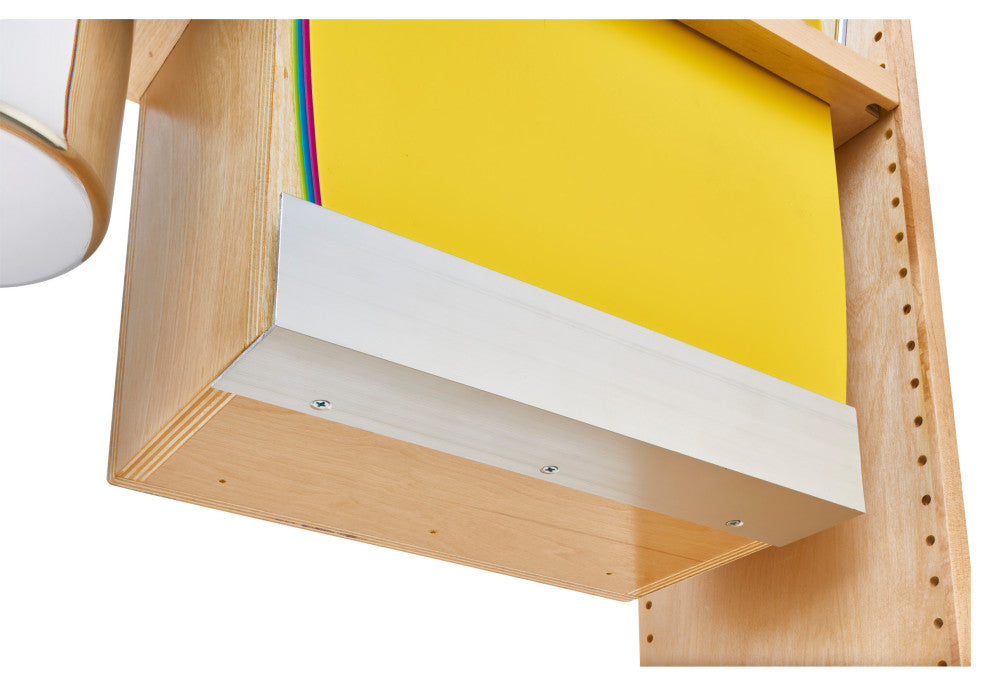 Wood Base Cabinet Knife Block Pull Out Organizer With Soft Close, 8.75"