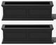 Brixton Planter Box, 36", Black, 2 Pack