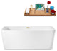 63" Streamline N682BGL Freestanding Tub and Tray With Internal Drain