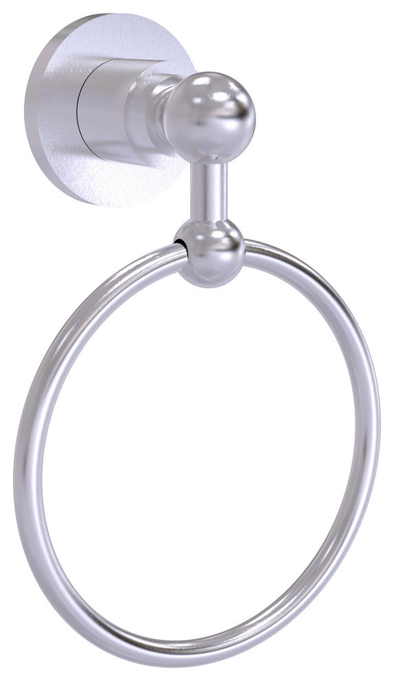 Astor Place Towel Ring, Satin Chrome