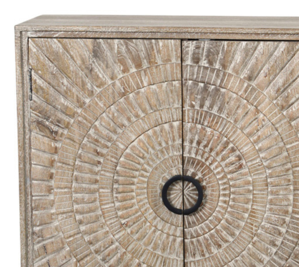 Washed Double Medallion Sideboard