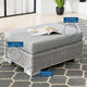 Lounge Chair Ottoman, Rattan, Wicker, Gray, Modern, Outdoor Patio Bistro