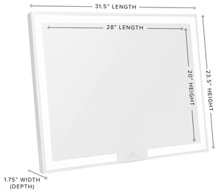 Royale Elegance Wall Mount Makeup Vanity Mirror, Smart Touch Control Mirror